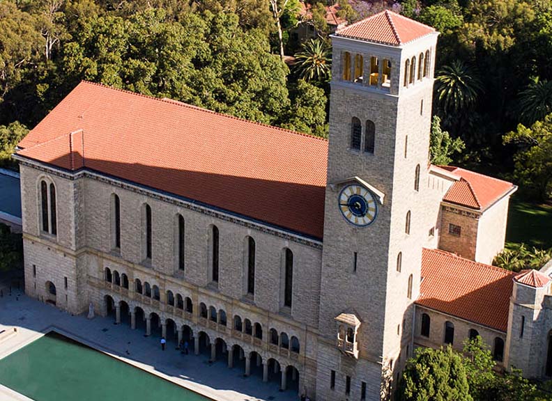 西澳大利亚大学Winthrop Hall校园景观